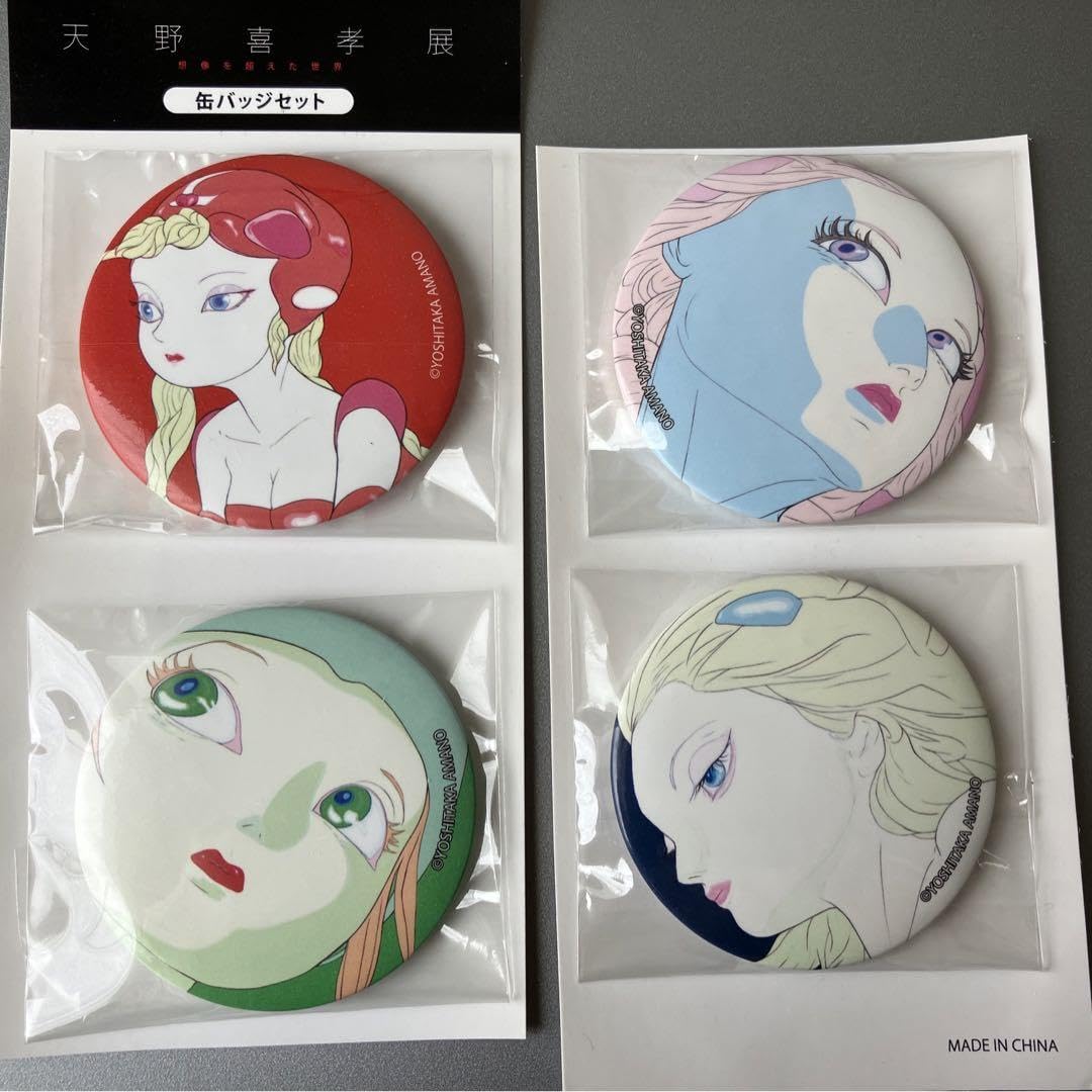 Amazon.co.jp: 天野喜孝 CANDY GIRL 缶バッジセット : おもちゃ